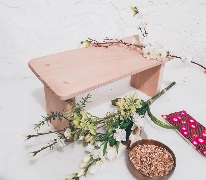 banc de méditation pour la pratique zazen